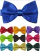 men polyester solid color bow ties mixed colors 50pcslot drop high quality6483069