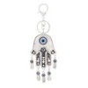 Creative Blue Evil Eye Porte-clés Pendentif Bijoux De Mode Alliage Devil's Eye Bay Porte-clés Accessoires Cadeau En Vrac