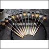 Spoons Stainless Steel Flower Heart Spoons Long Handle Cocktail Stirring Spoon Ice Cream Coffee Home Bar Flatware Tools Drop Deliver Dhmqu