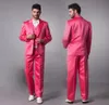 ピンクの新郎タキシードの男性スーツウェディングジャケットパンツステンプロムスーツの新郎スーツクラシックフィットメンタキシードスタイル