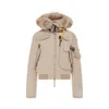 Parka da donna Giacca corta da donna Colletto in piumino d'anatra grigio multicolore