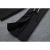 Costumes pour femmes Blazers HAUTE QUALITÉ est Designer Manteau Bouton unique Laçage Corde Split Blazer Veste 221119