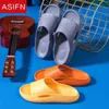 Asifn Eva Delik Sızan Terlik Kadın Banyo Ayakkabı Slaytları Antislip Yaz Kapalı Ev Terlik Ev Banyosu Sandalet Erkek J220716
