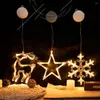 Kerstdecoraties gordijn Fairy Lights Led String Licht Waterdichte Xmas Ornamenten Hangende Decor Winding Deur Lamp