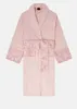 Velours Peignoir Robe Designers Baroque Mode Pyjamas Hommes Femmes Lettre Jacquard Impression Barocco Imprimer Manches Châle Col Ceinture 100% Coton