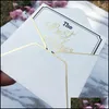 Other 10 Pc/ Lot Greeting Cards Creative Paper Lovely Valentines Day Card Happy Lovers Shaped For Drop Delivery Jewelry Packaging Dis Dhnqc