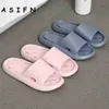 ASIFN 2022 Novo Banheiro Massagem Chinelos Femininos Flip Flops Mulheres Sola Macia Interior Slides Antiderrapante Banho Homens Casa Senhoras Sapatos J220716