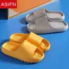 Asifn Men Slippers Platform Thick Sole Home Flat 45cm Heel Shoes Antislip Eva Living Bedroom Slides男性バスシューズJ220716