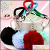 Otros suministros de fiestas festivas de cuerda trenzada Colorf Colorf Key Ring Pending Festive Vacaciones Accesorios de moda Backpack Dhysh