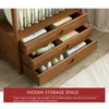 Porte-manteau Simple en bois massif, rangement de vêtements, cintre de chambre à coucher, du sol au plafond, casier domestique