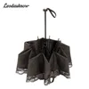 Leodauknow Taiwan Tc Style Burning Flower Bud Silk Ultralight Ultrafine Umbrella With EightBone Frame Women Foldable J220722