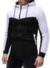 Herren-Kapuzenpullover, Sweatshirts, Rundhalsausschnitt, Farbblock, lässiger Pullover, Farbblock, Reißverschluss, Kordelzug, Kleidung, mit Kapuze, Herren-Freizeitjacke, Kleidung 221119