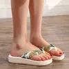Mode dames slippers lente en zomer boheems satijnen bandplatform wedge slippers flipflops strandschoenen ontwerper schoenen j220716