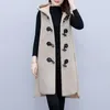 Kvinnors västar Autumn Women Warm Fleece Coat Jacket Kvinnlig lamm ärmlös förtjockad lapel ytterkläder huva maistcoat g59