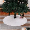 Christmas Decorations Sequin Snowflake Christmas Tree Plush Skirt Sier Gold Trees Dress Holiday Party Decoration Home Decor Drop Del Dh5Or