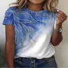 Dames t shirts zomer dames kleding korte mouwen top mode tuinieren bloemstijl van middelbare leeftijd ronde nek t-shirt shirt shirt