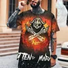 T-shirt da uomo KYCK Camicia Not Steel Warrior Personaggio stimolante T-shirt girocollo con stampa 3D di bell'aspetto oversize 9XL