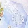 Gift Wrap 10 Pieces Ice Ling Flowers Olika mönster Handgjorda spetsar Cut Paper Stickers Diy Scrapbook gratulationskort Hantverk