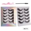 Soft Light Mink False Eyelashes Thick Curly Eye Tail Lenghtening Handmade Reusable Multilayer Winged Fake Lashes Extensions Messy Crisscross Eyes Makeup