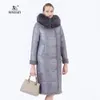 Kadınlar Down Parkas Nunziati Kış Kadınlar Uzun Pamuk Pamuklu Çift Breased High Quality Marka Kalınlaştırılmış Deve Yün Lastik Ceket 736 221118