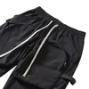 Calças masculinas Primavera calças táticas militares Men Multi-Pocket Zipper Cannonball Função Cargo Baggy Streetwear Masculino