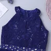 Robes de fille Sequin Enfants Dentelle Florale Ballet Tutu Danse Justaucorps Filles Costumes Lyriques Contemporains Ballerine 221118