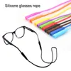 Eyeglasses chains 1 PC Adjustable Color Elastic Silicone Straps Sunglasses Chain Sports AntiSlip String Glasses Ropes Band Cord Holder 221119