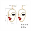 Dangle Chandelier Fashion Face Mask Abstract Earrings New Simple Personality Exaggerated Punk Style Earring For Woman Girls Jewelr Dhou6