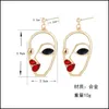 Dangle Lustre Mode Masque Abstrait Boucles D'oreilles Nouvelle Personnalité Simple Exagéré Style Punk Boucle D'oreille Pour Femme Filles Jewelr Dhou6