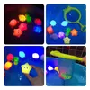 Jouets de bain Baignoire bébé LED Light Up Lumières sous-marines étanches changeantes colorées pour garçons filles cadeau 221118