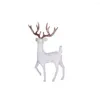 Décorations de Noël Crystal Reindeer Deer Decor Elk Figurine Ornement Holiday Animal Statue pour les cadeaux à la maison
