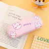 Sunglasses Cases Cartoon PU Leather Glasses Case Cute Bear Rabbit Unisex Student Frame Myopia Box Antifall Pressure Storage 221119