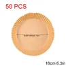50pcs Bakeware Air Fryer Disposable Paper Cheesecake Accessories Parchment Wood Pulp Steamer Baking Paper