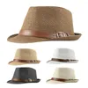 Casquettes de baseball Unisexe Summer Straw Structured Packable Sun Beach Hat CubanHat