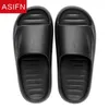 ASIFN Home Par Flippers Sandálias da moda confortáveis ​​Mulher chinelos macios de solo Antislip Solas grossas EVA Integrated Shoes J220716