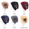 Nuovi gioielli Turbante musulmano per le donne Cappello indiano africano Berretti con fascia elastica vintage Copricapo Cappellino chemio per il cancro