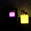 Cube Licht Outdoor Rasen Lampen Wiederaufladbare Platz Stuhl Innen Schlafzimmer Leuchtende Lampe Schwimmbad Bar Tisch Beleuchtung