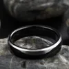 Anéis de casamento Somen 6/8mm de tungstênio preto de tungstênio anel de cúpula de bordas polidas de design de bordas de design jóias anilos hombre 221119