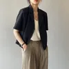 Damskie garnitury Blazers Women S-4xl Solid Office Lady Chic Summer Fashion Single Breasteed Casual Crops Podstawowy Ulzzang Notoched Owewear 221119