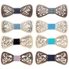 New Wood Bow Tie Mens Wooden Bow Ties Gravatas Corbatas Business Butterfly Cravat Party Ties for Men Wood283U