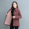 Fourniture f￩minine 2022 Femmes Automne Winter Lambool Veste Femme Femme Femme One Piece de faux pardet Plus taille 5xl P008