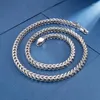 Catene Regali di festa Collana a catena cubana in acciaio inossidabile Argento - Tono scatola di chiglia ipoallergenica senza nichel 5mm/6mm/8mm