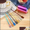 Other Kitchen Tools Stainless Steel Arrow Fruit Sticks Tool Gold Rainbow Fruits Pick Short Skewers Home El Dish Tools Drop Delivery Dhmcx