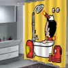 Rideaux de douche dessin animé Super salle de bain tissu imperméable crâne de sucre 221118