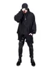 Molus de camisetas masculinas de moletons pretos escuros Long irregulares solto escuro masculino de su￩ter g￳tico de moda g￳tica Harajuku 221119