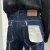 Jeans pour hommes SXL automne hiver niche couleur primaire lavage avec bord en laine jean mâle version coréenne mince polyvalent décontracté pantalon droit 221119