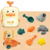 Bath Toys Kids Mini Portable Beach Sand Toy Set с троллейпингом Летние игры на открытом воздухе подарок для детей малышей для мальчиков 221118