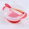Cups Dishes Utensils Baby Bowl Set Training Bowl Spoon Tableware Set Dinner Bowl Learning Dishes with Suction Cup Children Training Dinnerware 221119