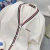 Cardigan Jackets Letter Embroidery Women's Plus Size Sweaters 1 V-neck Wool Sweater
