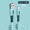 5A USB Type C كابل السيليكون السائل لـ Samsung Micro USB سريع الشحن كابل الهاتف المحمول Micro USB C Charger